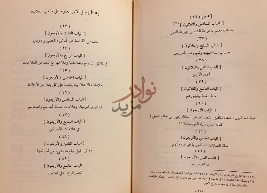 فهرس كتاب الدلائل
