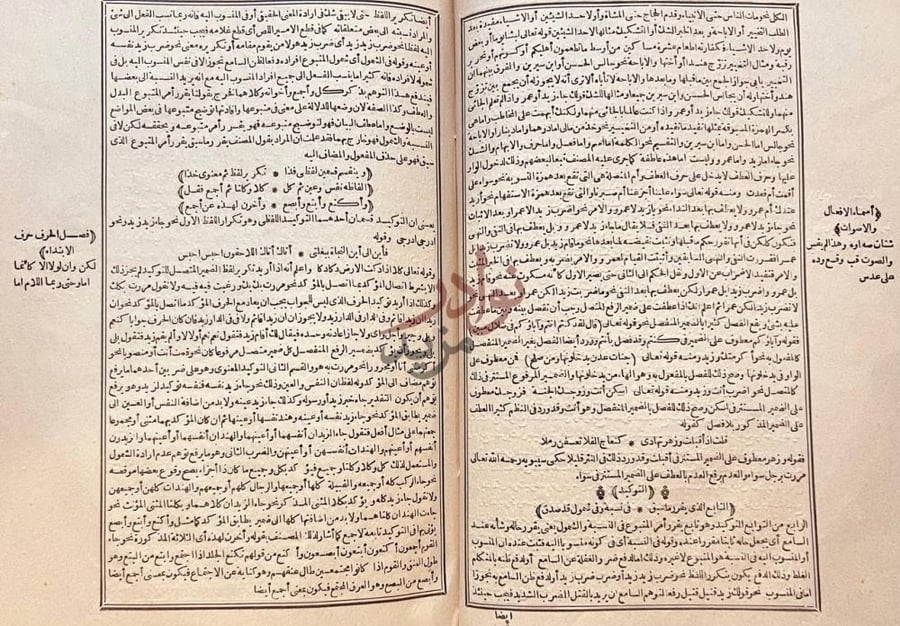 صفحة داخلية كتاب شرح محمود محفوظ على رسالته البلبل المليح