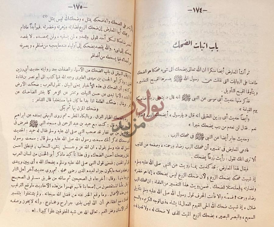 صفحة داخلية كتاب رد الامام الدارمي عثمان بن سعيد على بشر