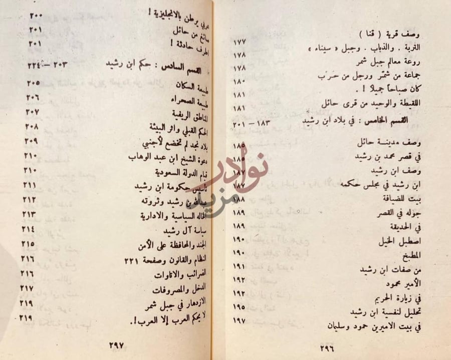 فهرس كتاب رحلة الى بلاد نجد فهرس
