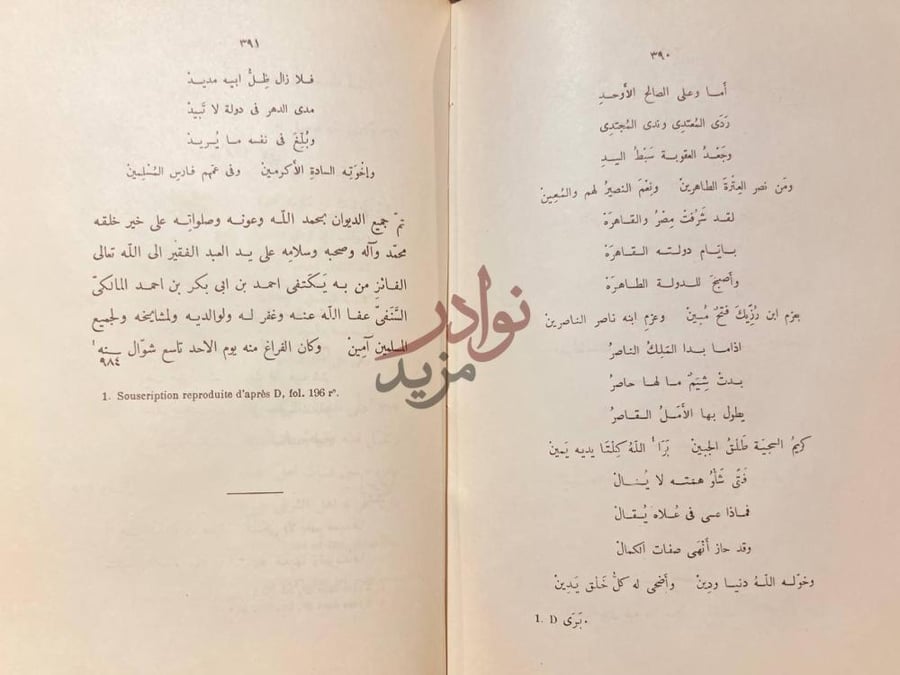 صفحة داخلية كتاب النكت العصريه في اخبار الوزراء المصريه