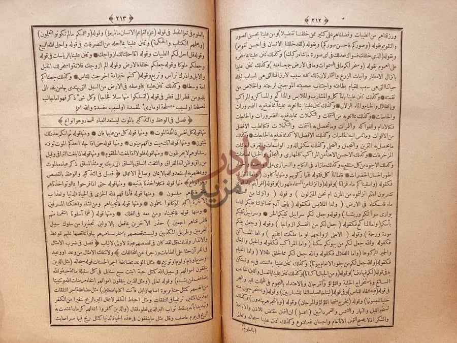 صفحة داخلية كتاب الاشارة الى الايجاز في بعض أنواع المجاز