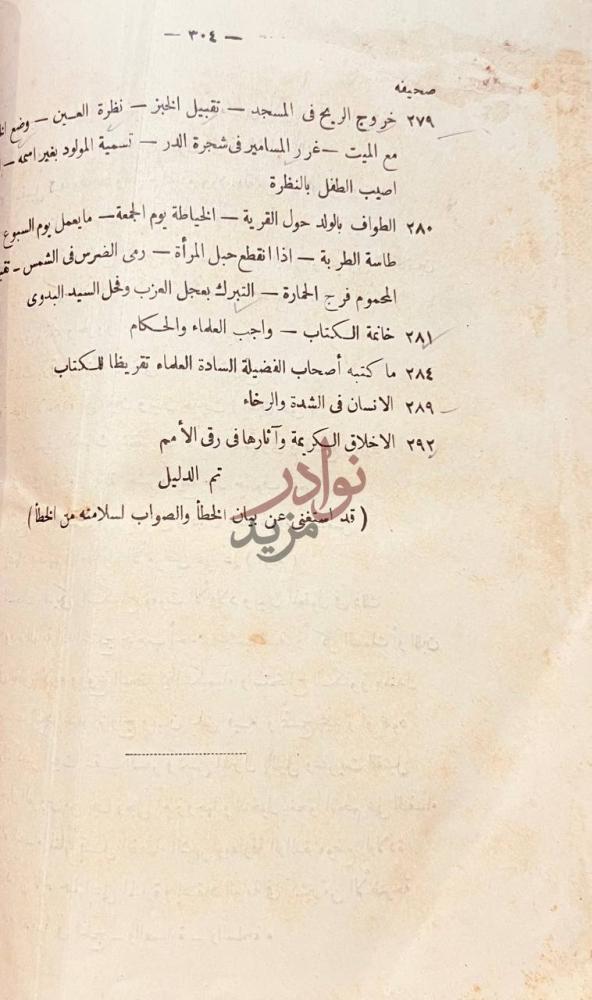 فهرس كتاب الابداع في مضار الابتداع صحيحة
