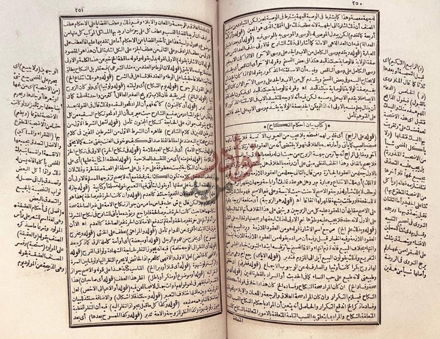 صفحة داخلية كتاب تقرير الانباري على حاشية البرماوي على شرح