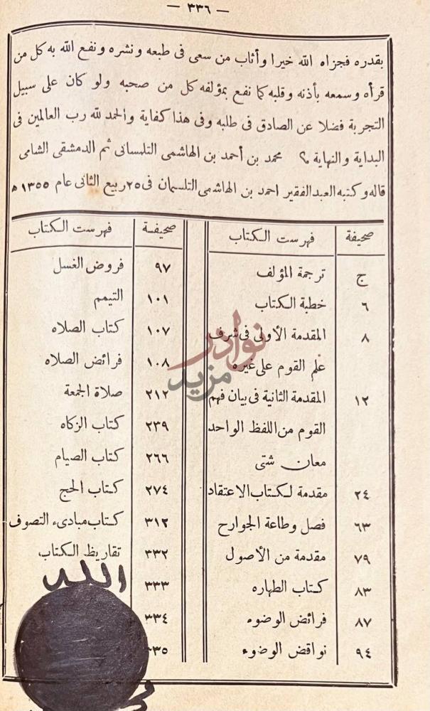 فهرس كتاب ديوان ابى العباس احمد فهرست الكتاب