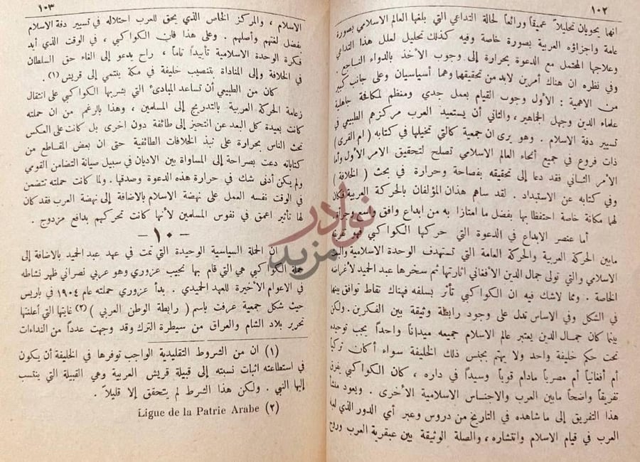 صفحة داخلية كتاب يقظة العرب