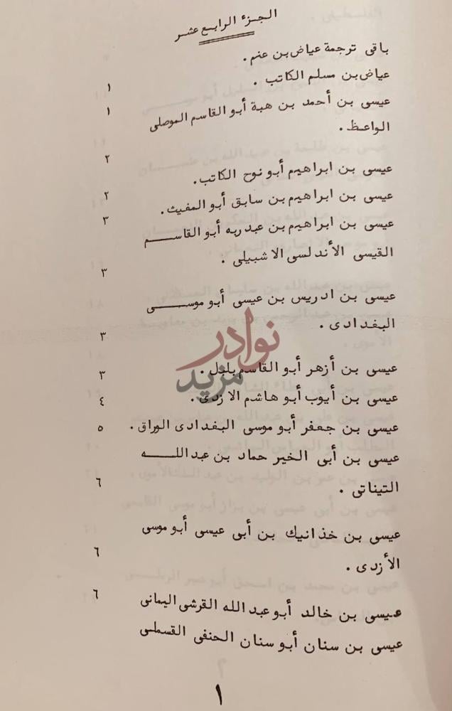 فهرس كتاب تاريخ دمشق فهرس أسماء