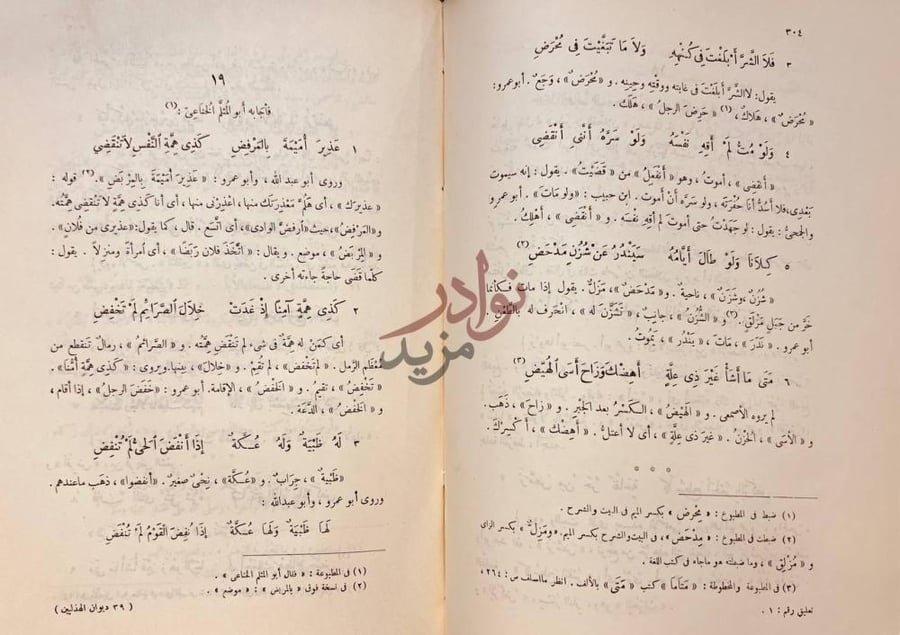صفحة داخلية كتاب شرح اشعار الهذليين ف ل ا الش م س