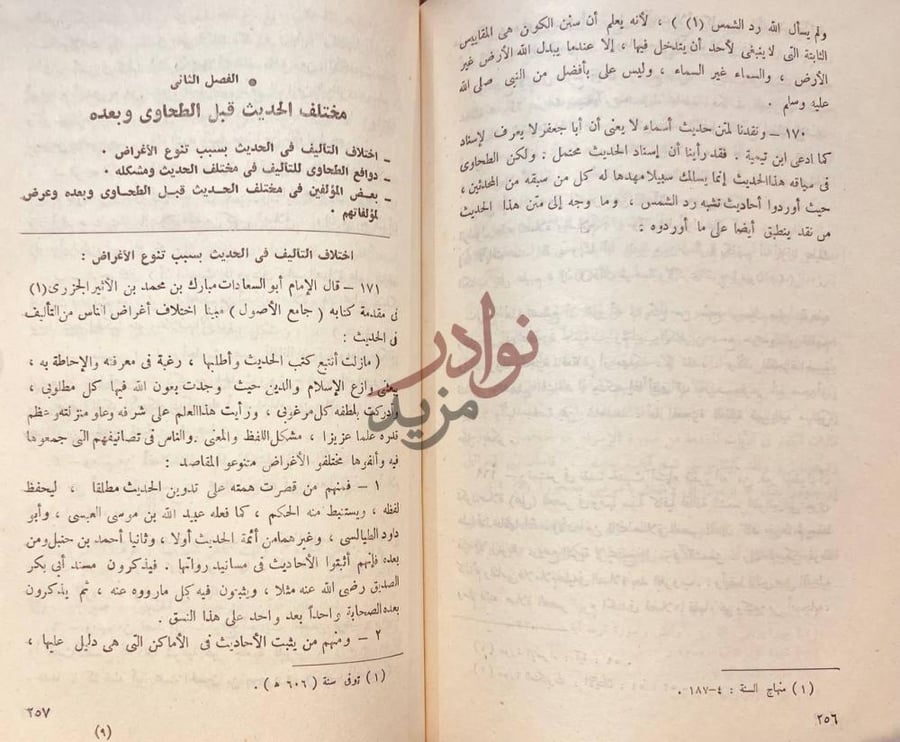 صفحة داخلية كتاب ابوجعفر الطحاوي واثره في الحديث