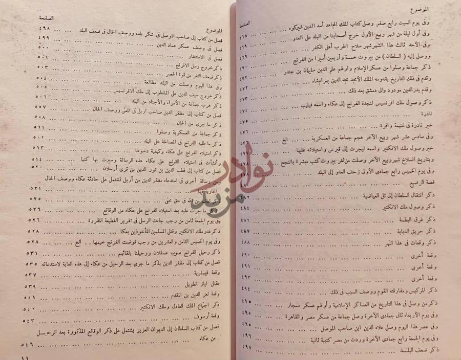 فهرس كتاب الفتح القسي في الفتح القدسي