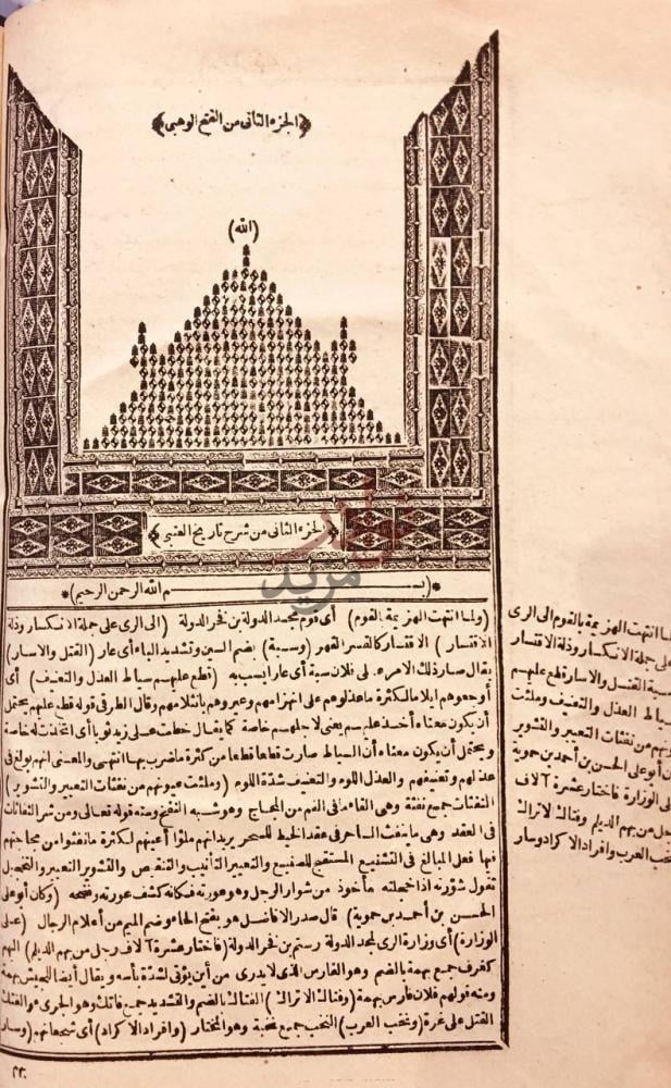 صفحة عنوان كتاب شرح اليميني المسمى بالفتح الوهبي على تاريخ
