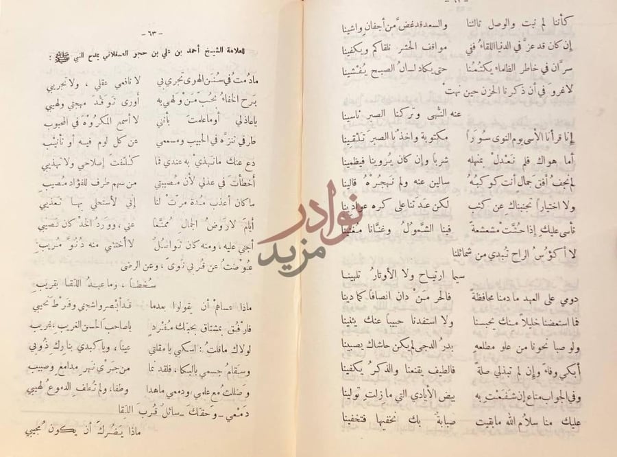 صفحة داخلية كتاب مختارات ال عبدالقادر قصيدة