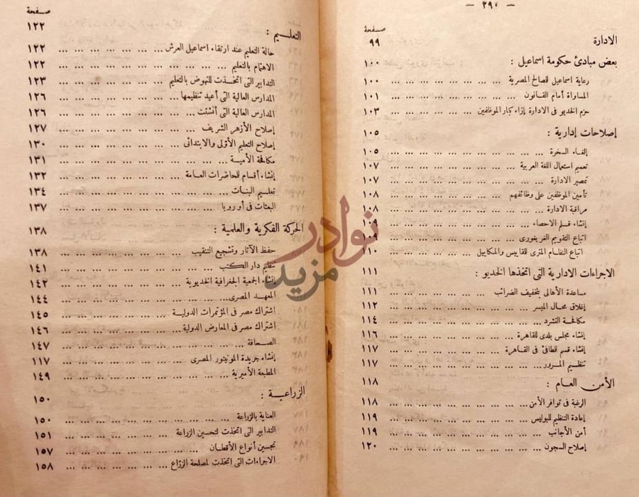 فهرس كتاب اسماعيل كما تصوره الوثائق الرسمية
