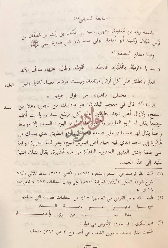صفحة داخلية كتاب الجغرافية الادبية من كتاب صحيح الاخبار عما
