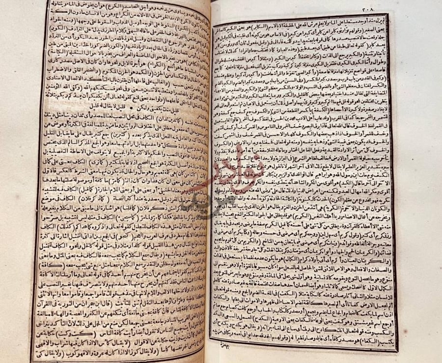 صفحة داخلية كتاب الكليات صفحات نصية متصلة