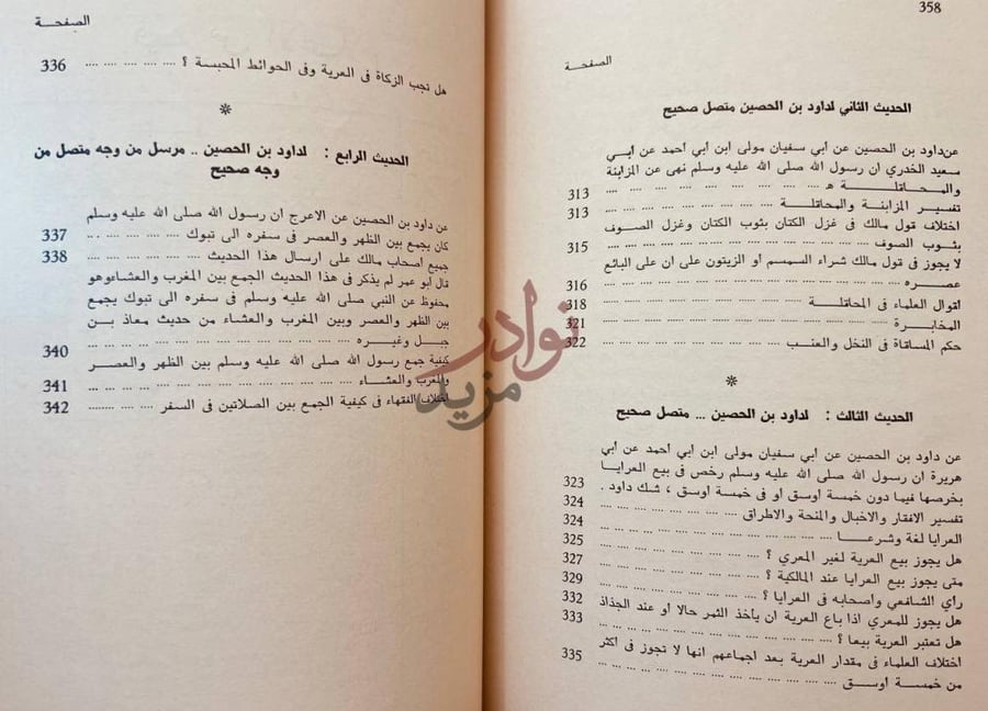 فهرس كتاب التمهيد لما في الموطا من المعاني والاسانيد الجزء