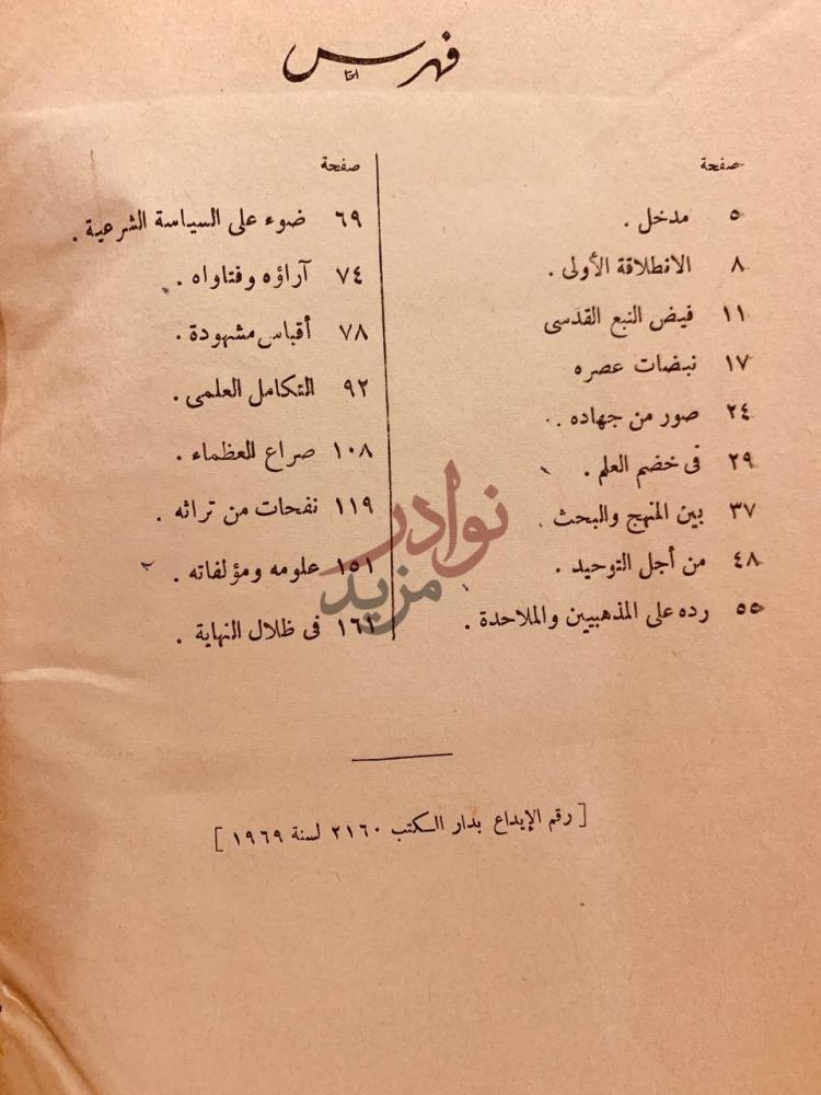 فهرس كتاب الامام ابن تيمية فهرس