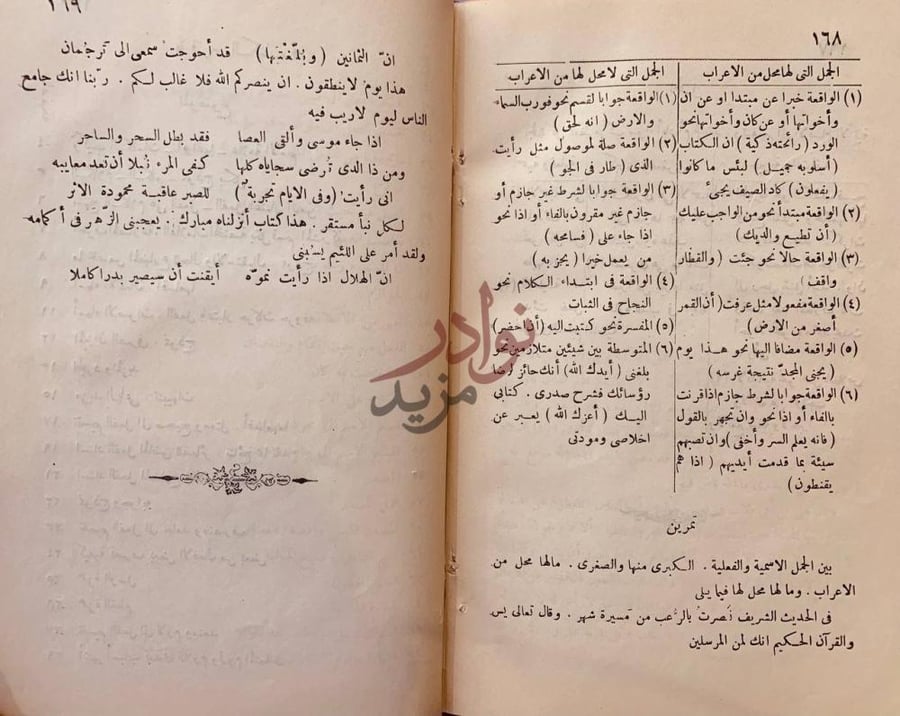 صفحة داخلية كتاب هداية الطالب الى قواعد اللغة العربية