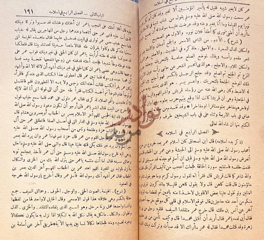 صفحة داخلية كتاب الرياض النضرة في مناقب العشرة