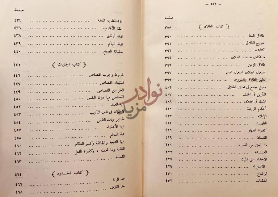 فهرس كتاب الروض الندي شرح كافي المبتدي في فقه الامام احمد بن