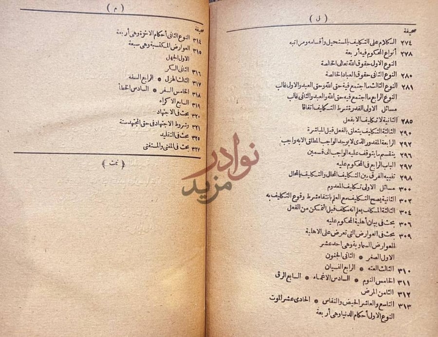 فهرس كتاب تسهيل الوصول الى علم الاصول نهاية الفهرس حروف