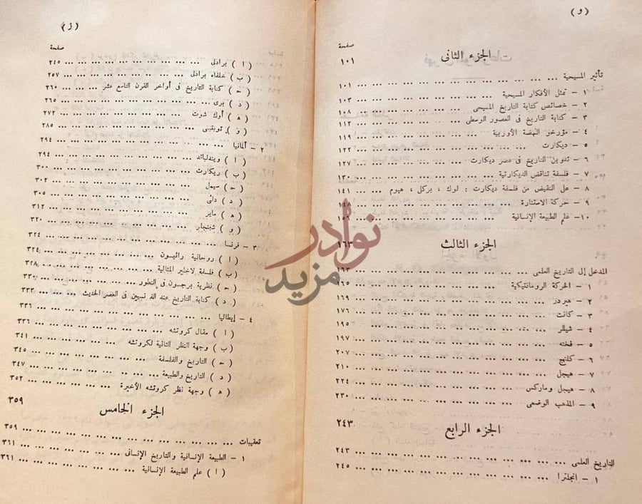 فهرس كتاب فكرة التاريخ الجزء الثاني الجزء