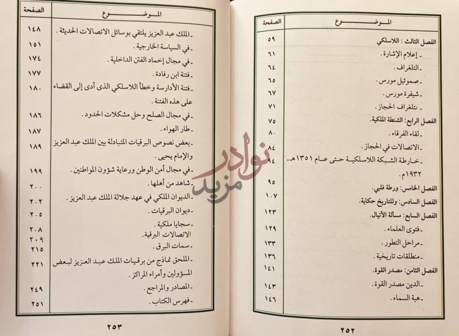 فهرس كتاب القوة الثالثة دراسة تاريخية عن دور اللاسلكي في عهد