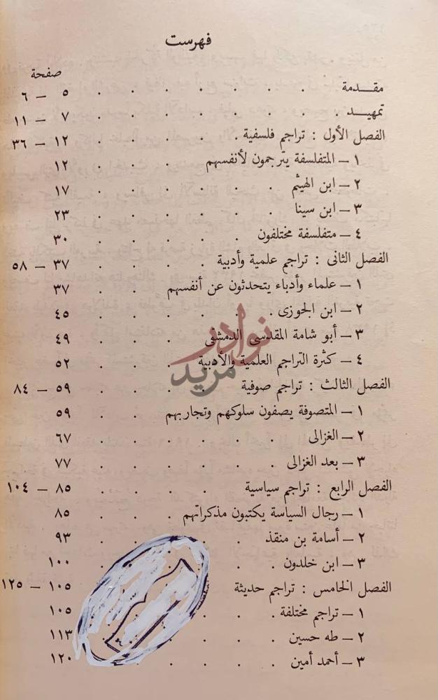 فهرس كتاب الترجمة الشخصية فنون الادب العربي الفن القصصي