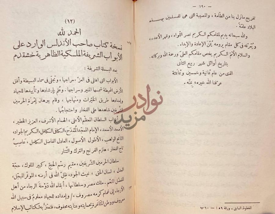 صفحة داخلية كتاب المماليك والفرنج في القرن التاسع الهجري