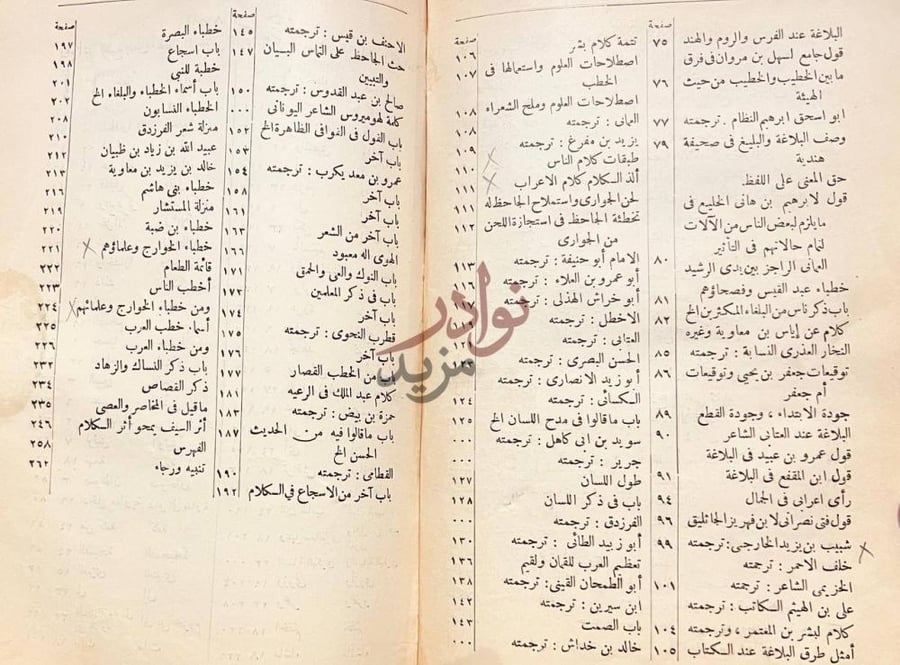 فهرس كتاب البيان والتبيين