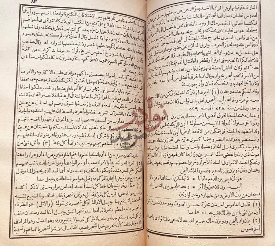 صفحة داخلية كتاب خلاصة الكلام في تاريخ الجاهلية والاسلام