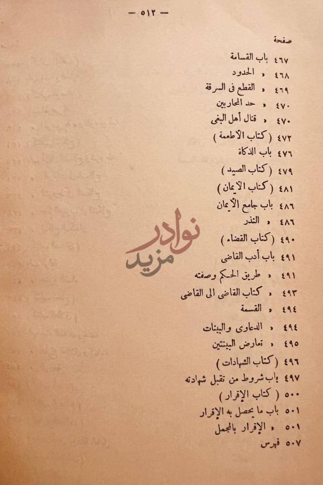 فهرس كتاب مختصر الانصاف والشرح الكبير في فقه الامام احمد بن