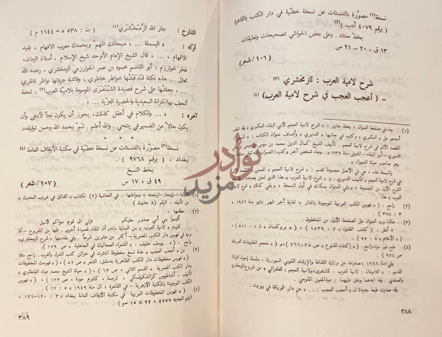 صفحة داخلية كتاب مخطوطات المجمع العلمي العراقي دراسة وفهرسة