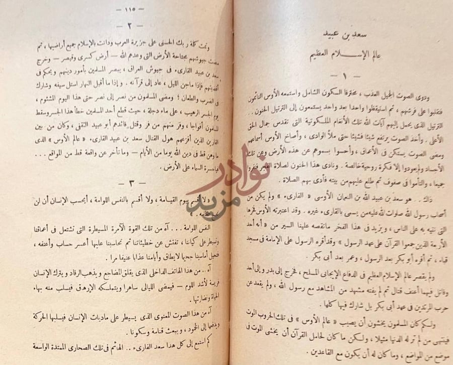 فصل كتاب شهداء الاسلام في عهد النبوة سعد بن عبيد
