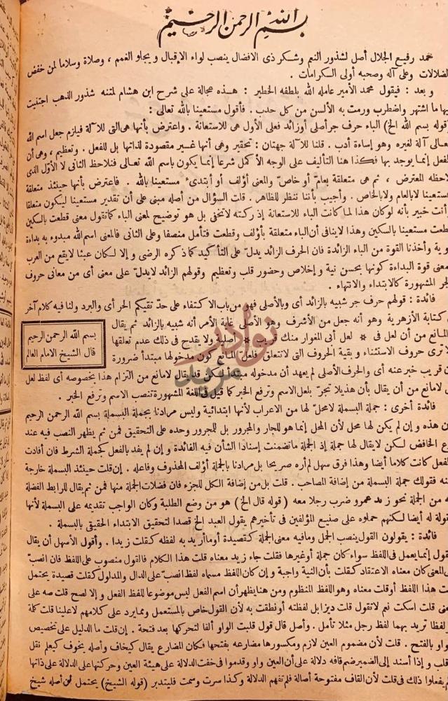 تمهيد كتاب شرح شذور الذهب في معرفة كلام العرب مقدمة الشارح