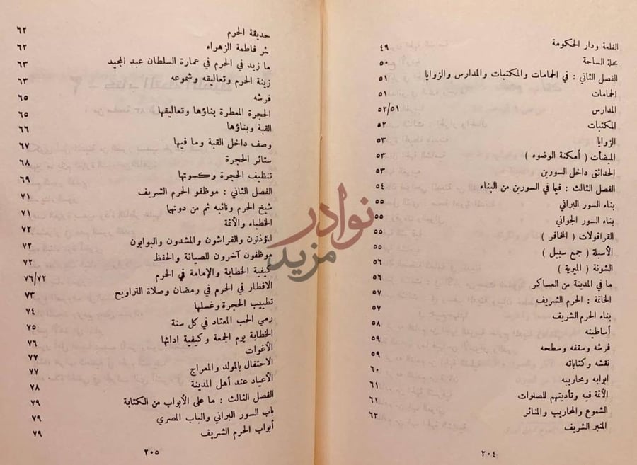 فهرس كتاب التحفة اللطيفة في عمارة المسجد النبوي وسور المدينة