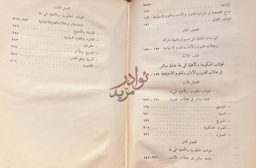 فهرس كتاب المجلس الاعلى الرعاية الفنون والادب والعلوم