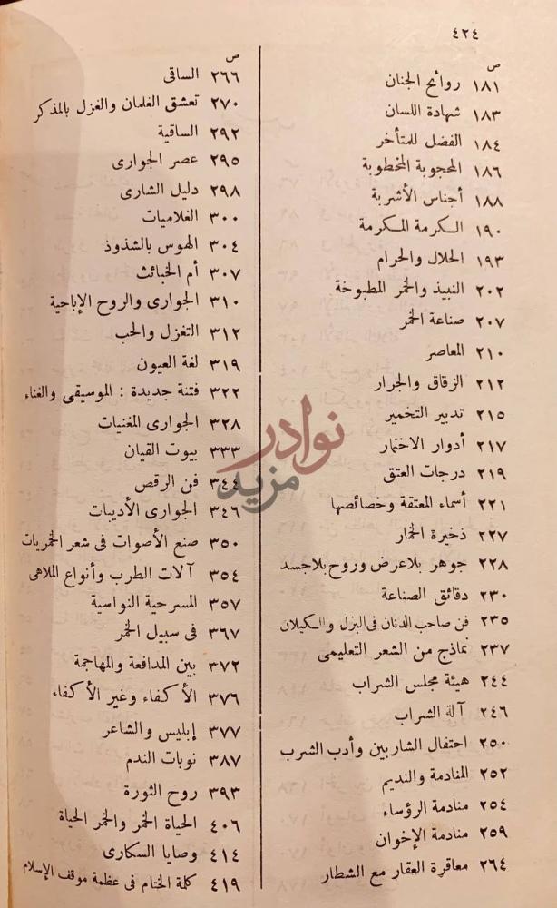 فهرس كتاب الحان الحان الجزء الثاني من فهرس