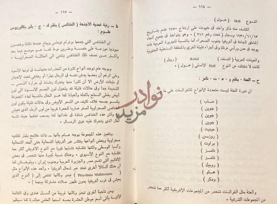 صفحة داخلية كتاب ملحق البلاد السعيدة