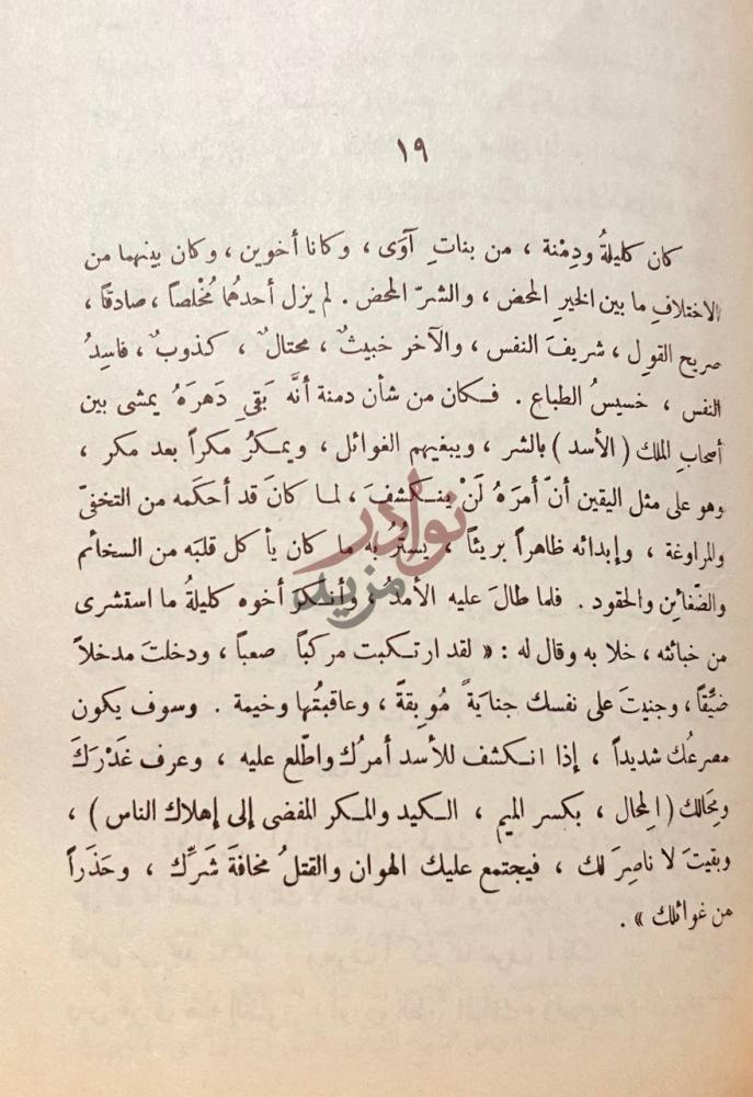 صفحة داخلية كتاب اباطيل واسمار صفحة من الكتاب