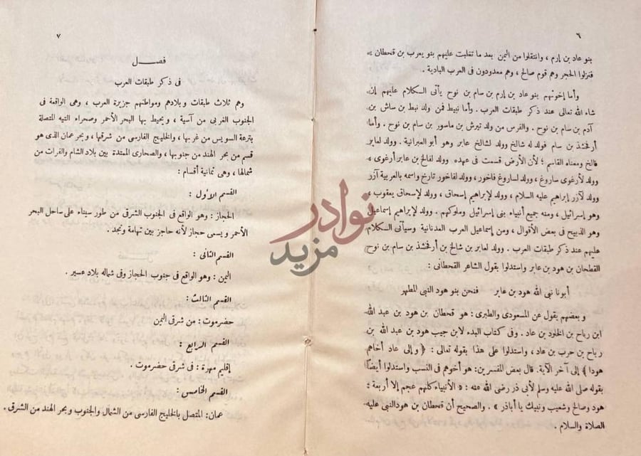 صفحة داخلية كتاب المنتخب في ذكر قبائل العرب