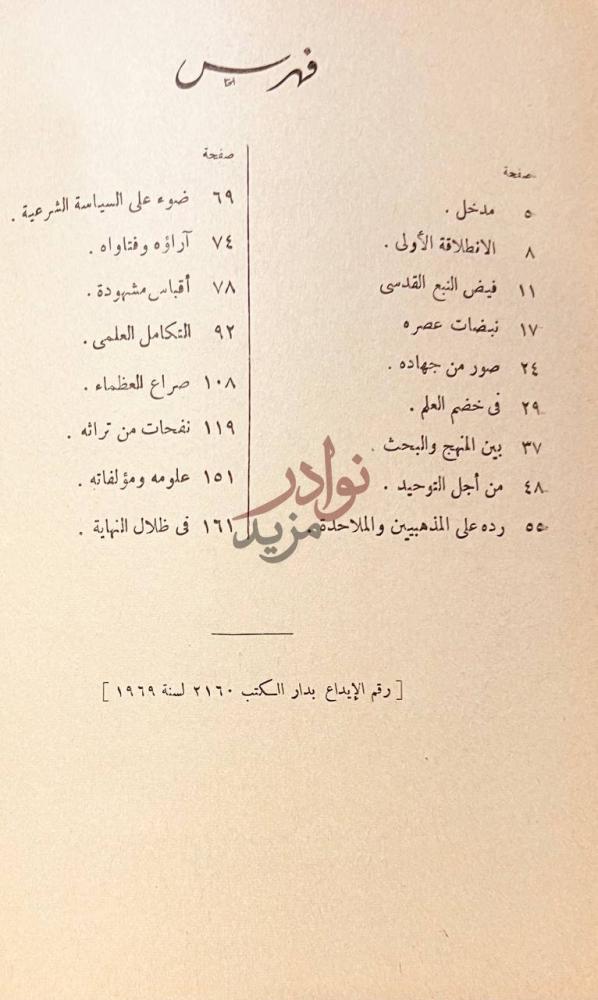 فهرس كتاب الامام ابن تيمية فهرس