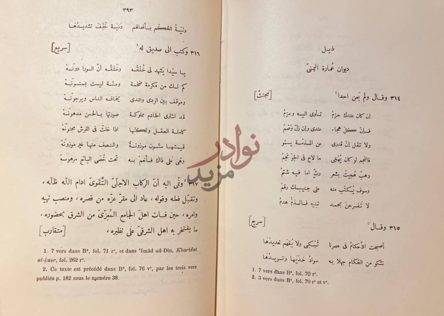 صفحة داخلية كتاب النكت العصريه في اخبار الوزراء المصريه