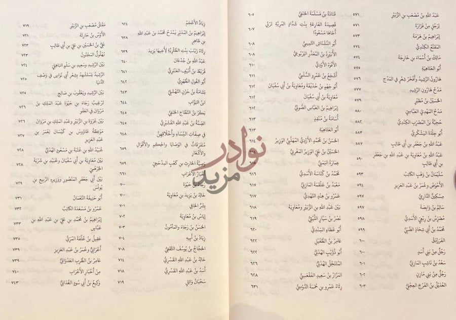 فهرس كتاب المجموع الادبي