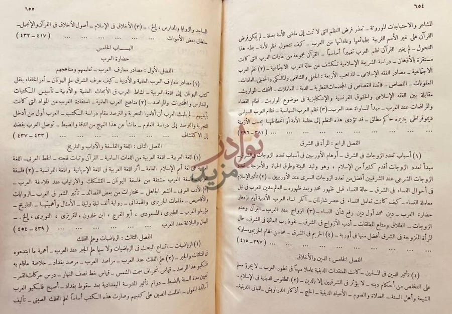 فهرس كتاب حضارة العرب