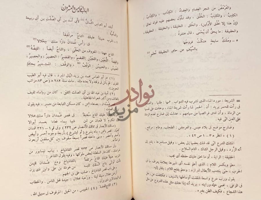 صفحة داخلية كتاب المسلسل في غريب لغة العرب الباب الخامس