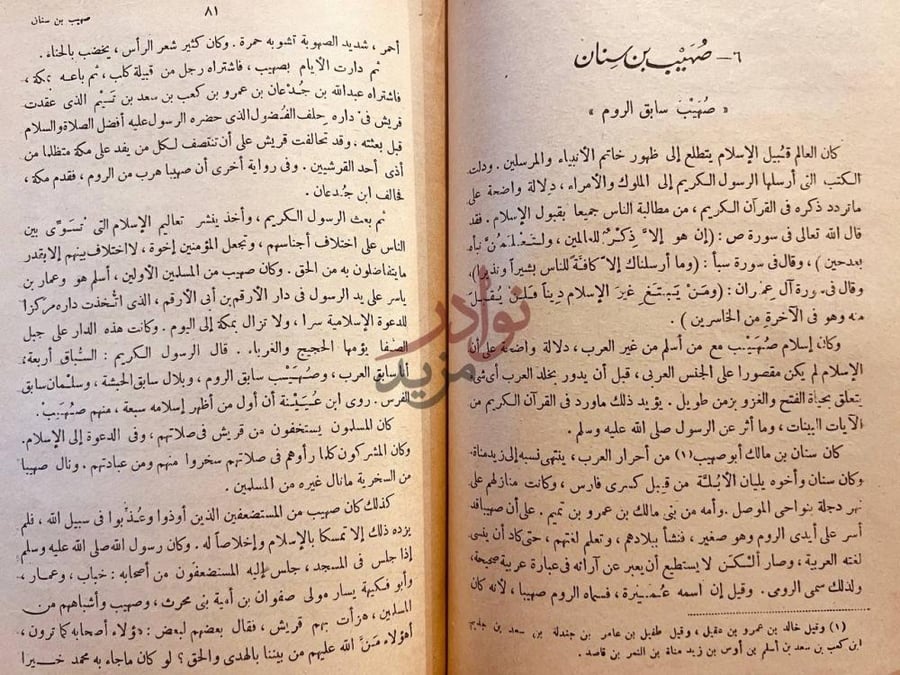 فصل كتاب زعماء الاسلام ص ه يب بن سنان