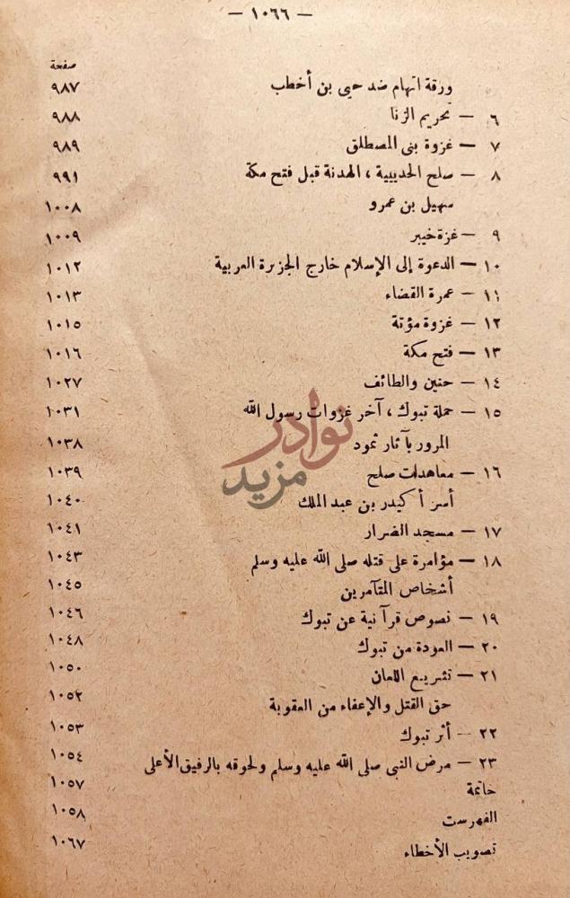 فهرس كتاب ثورة الاسلام وبطل الانبياء الفهرست
