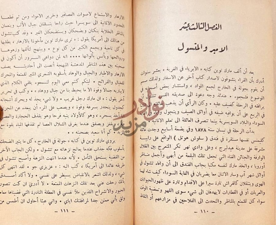 فصل كتاب طفولة مارك توبن الفصل الثالث عشر