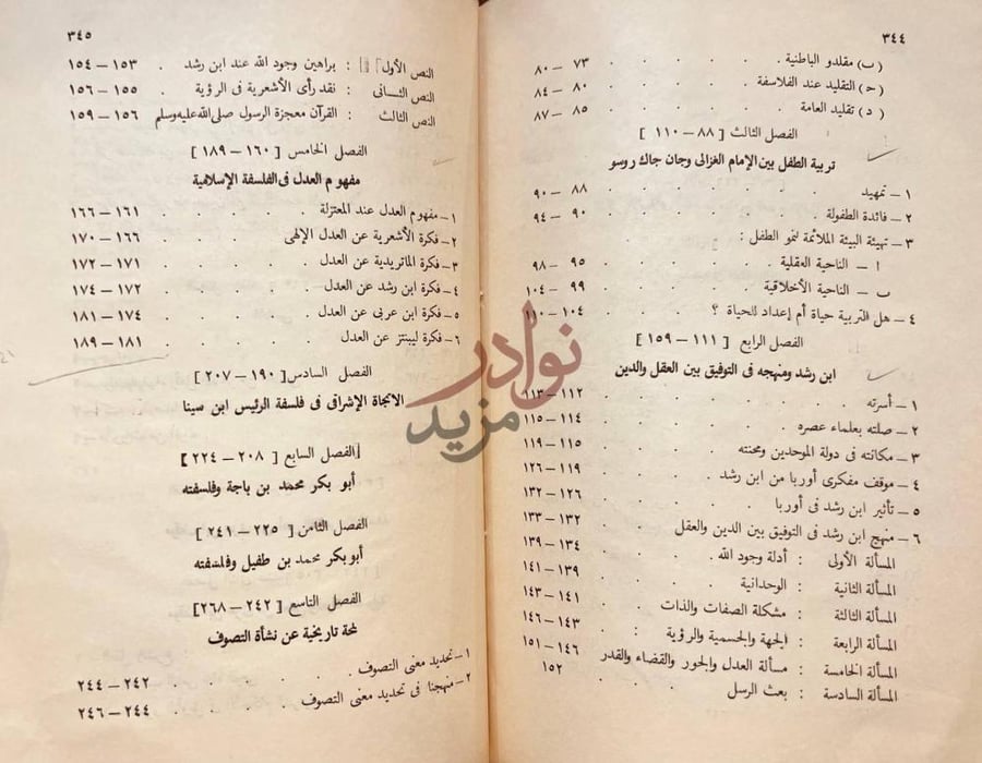 فهرس كتاب دراسات في الفلسفة الاسلامية
